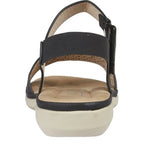 Women's JO & JOE Florence Lightweight Flower Trim Sandals - Black