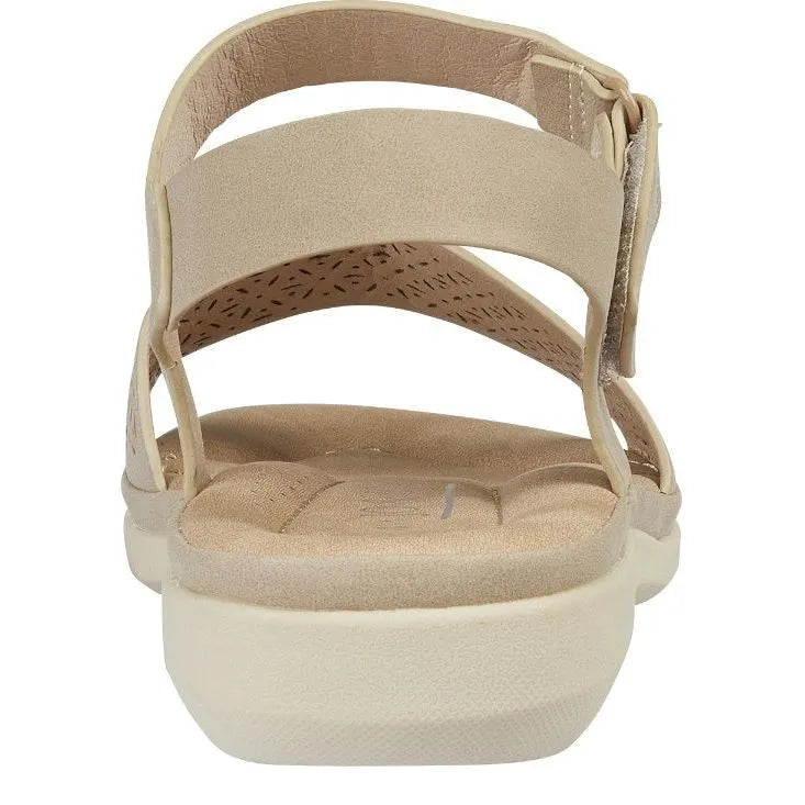 Women's JO & JOE Florence Lightweight Flower Trim Sandals - Beige