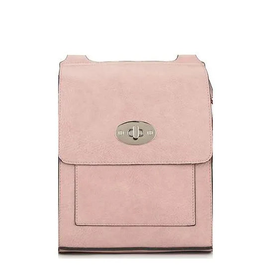 Women's Long & Son Lightweight Medium Cross Body Bags 21600 - Pink