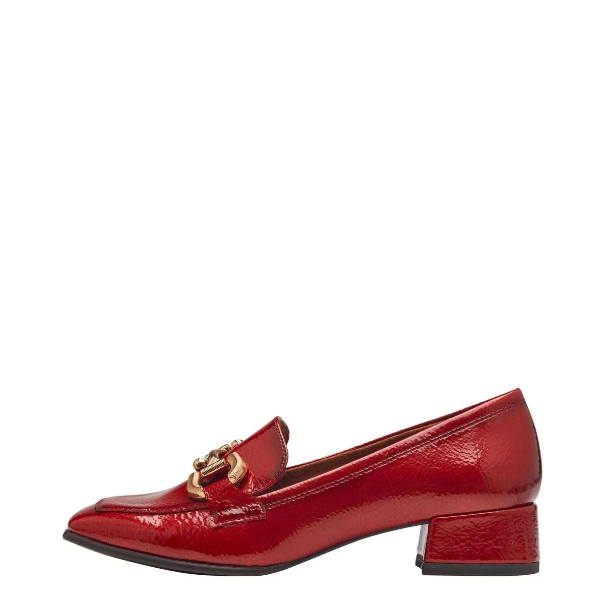 Women's Tamaris 1-24316-43 Trotteur Patent Loafer Shoes K 15 - Red