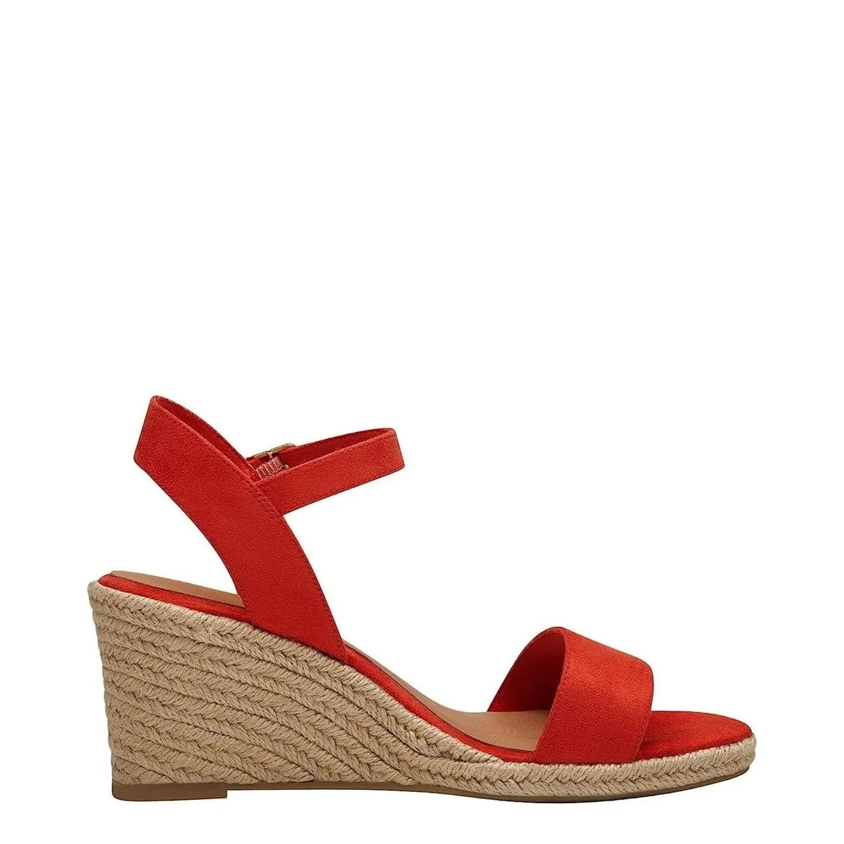Women's Tamaris 1-28300-20 Vegan Espadrille Wedge Sandals - Orange