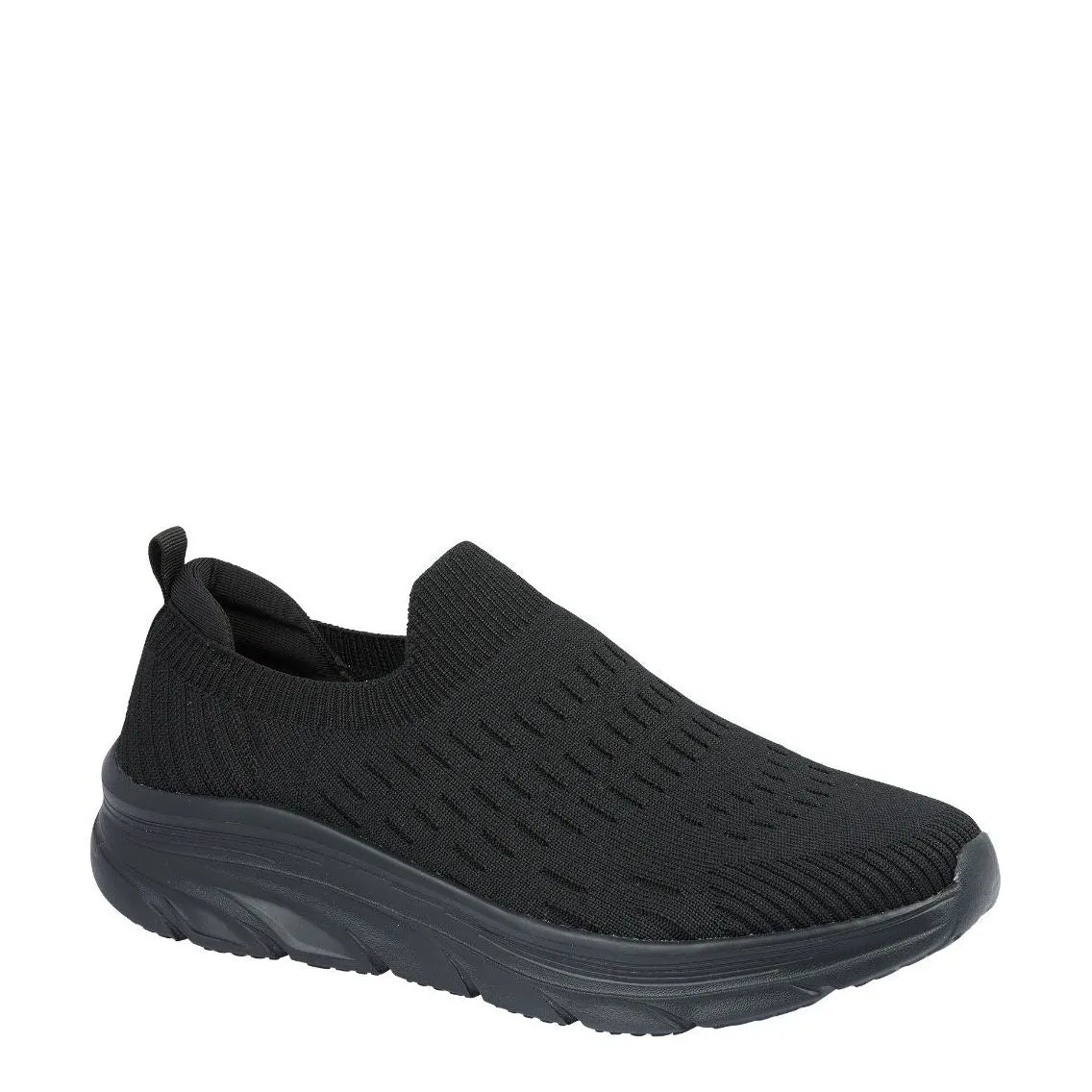 Women's Urban Jacks Spritz Superlight Slip On Pump Trainers - Black