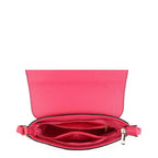 Women's Long & Son Cross Body & Shoulder Hand Bags C-1337 - Rose Pink