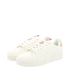 Women's Elle Sport F 7242 White & Pink Quilted Trainers Elle 11 - White