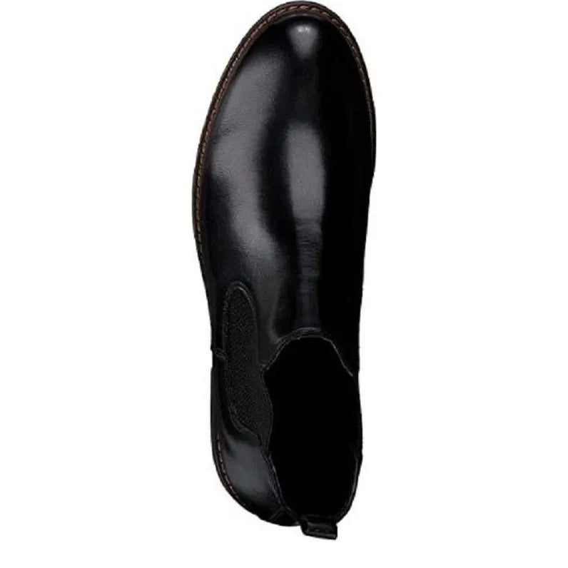 Women's Tamaris 1-25056-27 Chelsea Leather Ankle Boots - Black 003