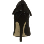 Women's Högl 4-109012 Pointed Leather Suede High Heel Court Shoes HO 51 - Black Suede