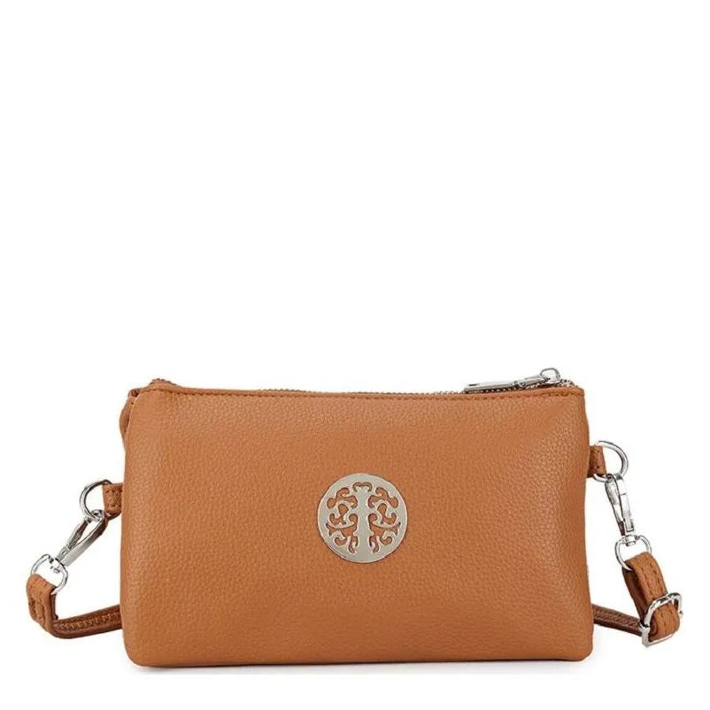 Women's Long & Son Small Clutch, Shoulder & Cross-Body Bags 32221 - Brown