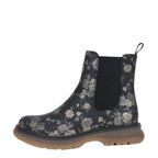 Women's Cipriata Jessica L052 Chelsea Side Zip Ankle Boots - Black Multi Floral