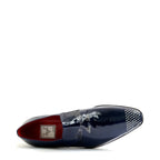 Men's VITELO Patent Leather Slip-On Shoes M 40 - Navy Patent