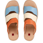 Women's Högl 3-102520-4499 Dune Soft Leather Wedge Mules - Apricot Multi