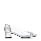 Women's EYE Metallic Patent Leather Ballet Dress Shoes F 71 - Silver