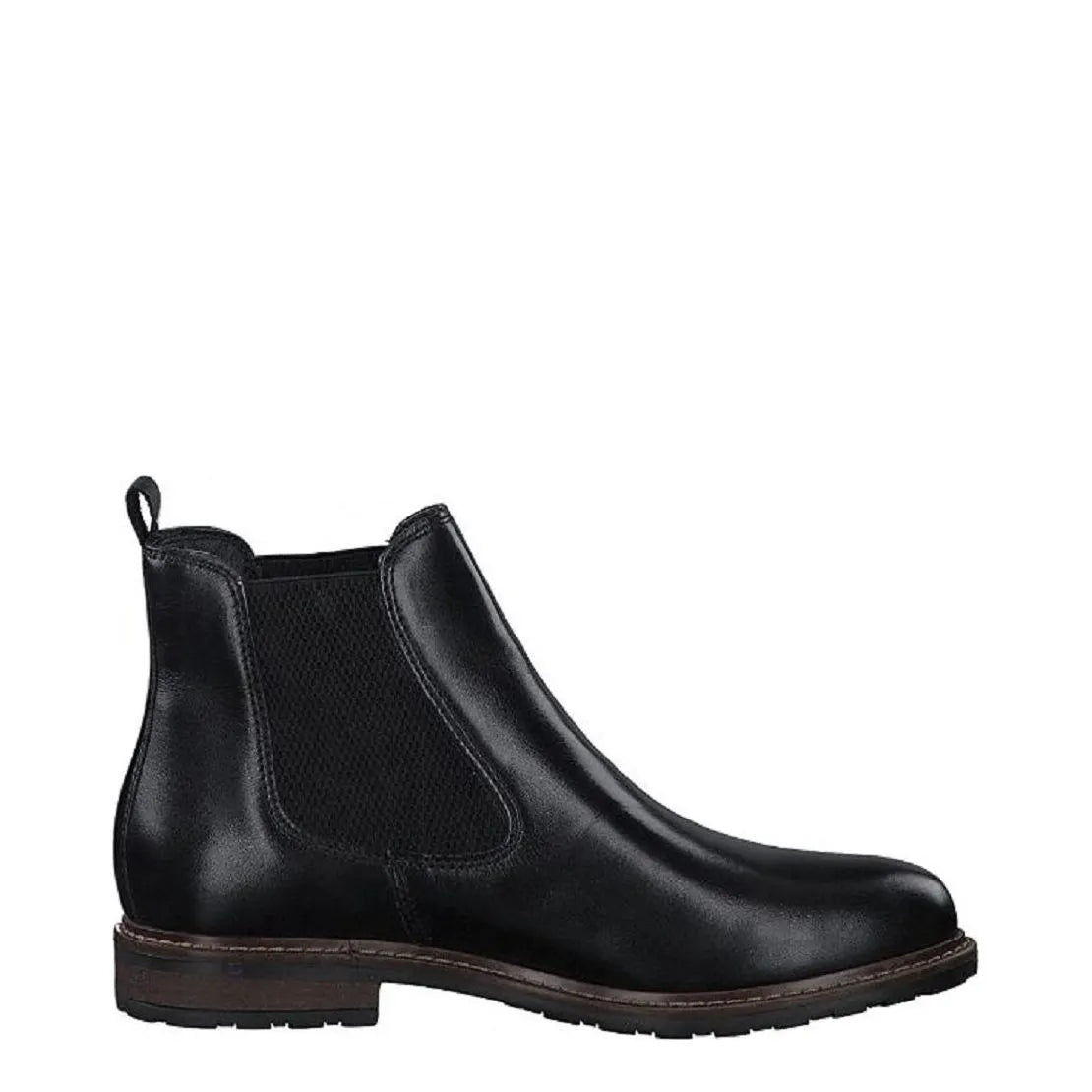 Women's Tamaris 1-25056-27 Chelsea Leather Ankle Boots - Black 003