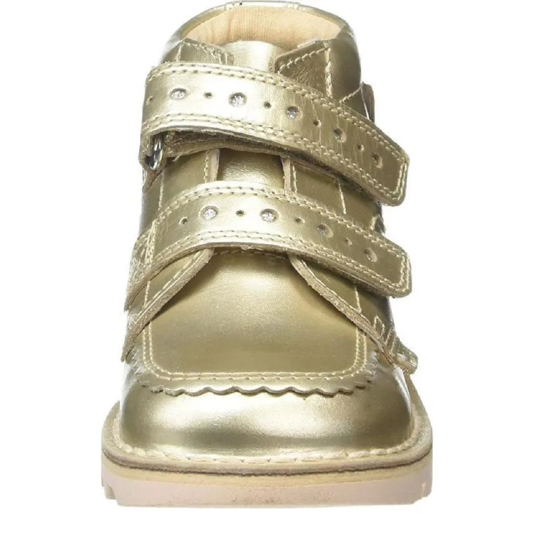 Girl's Kickers Kick Hi F Gold Patent Boots
