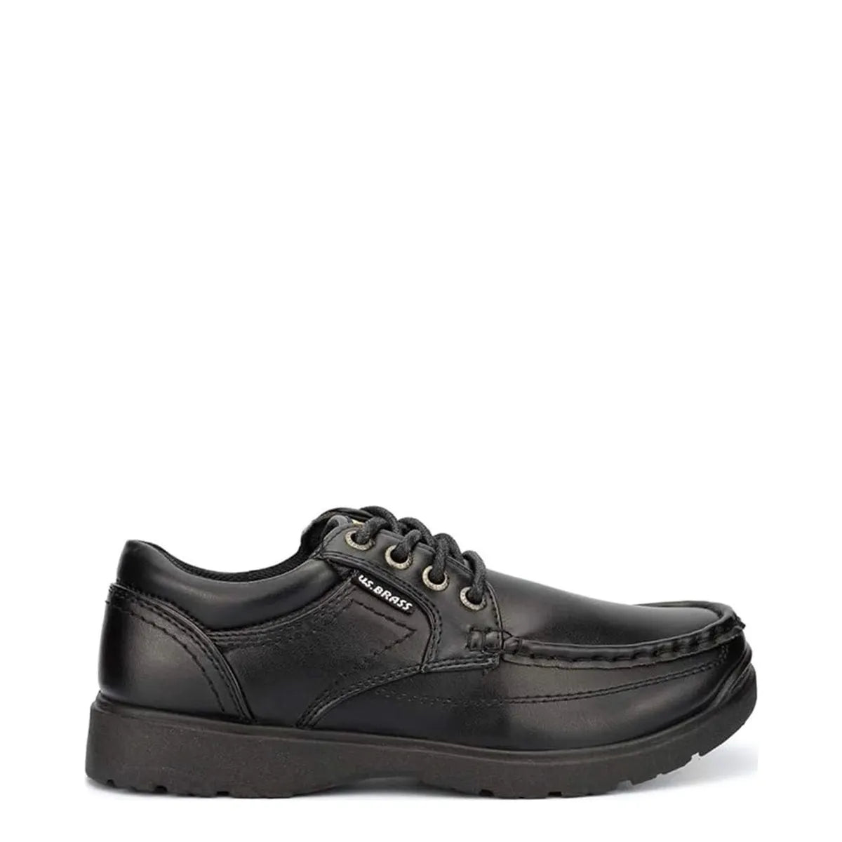 Boy's U.S BRASS B881A Stubby 4 Eyelet Lace up School Shoes - Black Eye Footwear Boy's U.S BRASS B881A Stubby 4 Eyelet Lace up School Shoes - Black Eye Footwear