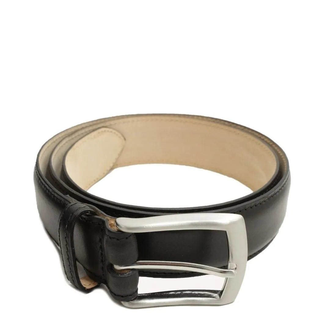 Men's Loake Henry Leather Belts - Black size 40"