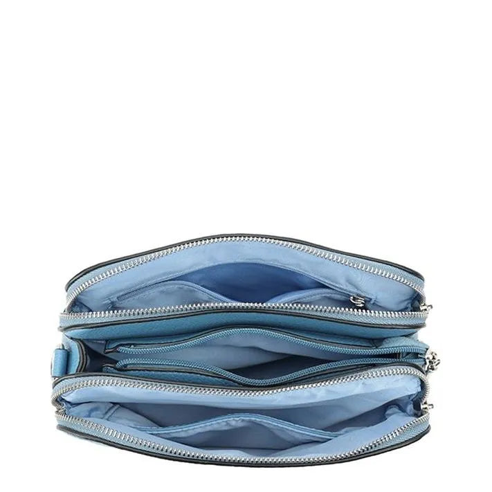 Women's Long & Son Medium Shoulder & Cross Body Hand Bags 32241 - Light Blue