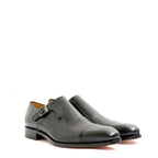 Men's EYE Classic Monk Leather Shoes M 52 - Black