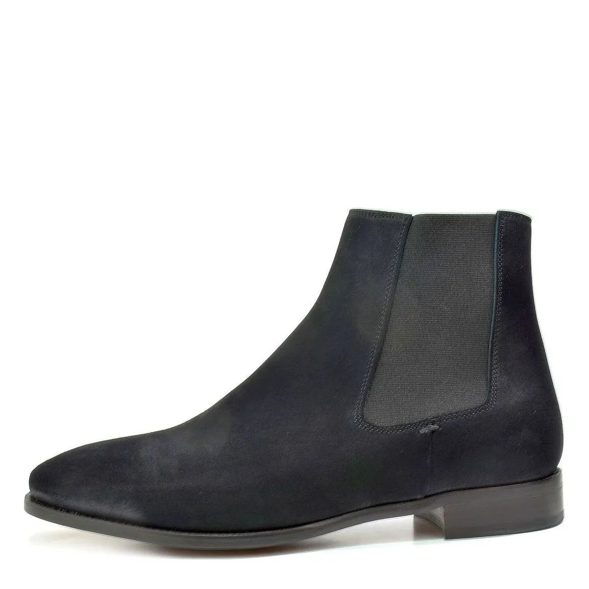 Men's EYE Botin Leather and Suede Chelsea Boots - Black Suede