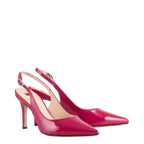 Women's HÖGL Boulevard 70 SL 5-107904 Slingback Patent Leather Pump Shoes HO 88 - Pink Patent