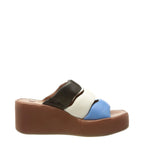 Women's Högl 3-102520-3999 Dune Soft Leather Wedge Mules - Sky Multi