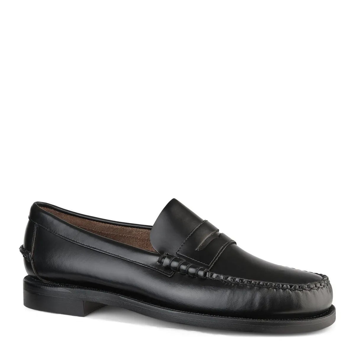 Men's SEBAGO Classic Hand Sewn Beef Roll Penny Moccasin Shoes Black