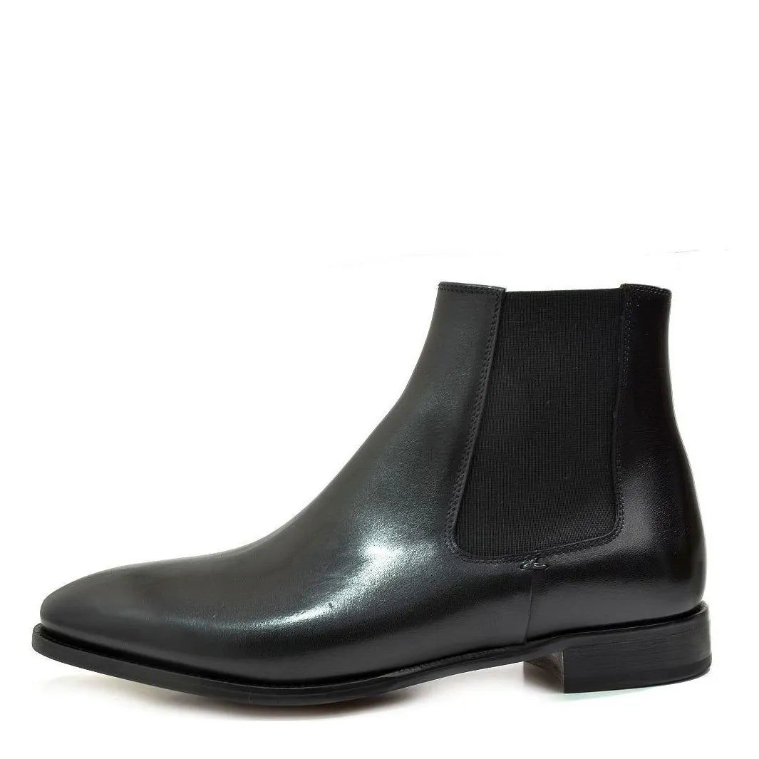 Men's EYE Botin Leather and Suede Chelsea Boots - Black