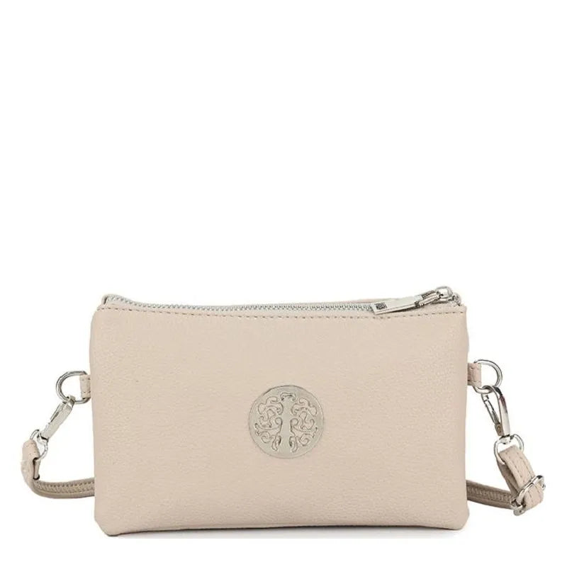 Women's Long & Son Small Clutch, Shoulder & Cross-Body Bags 32221 - Beige