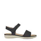 Women's JO & JOE Florence Lightweight Flower Trim Sandals - Black