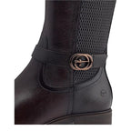 Women's Tamaris 1-25618-43 Leather Knee High Boots - Mahogany