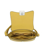 Women's Long & Son Cross Body & Shoulder Hand Bag S-082 - Light Yellow