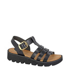 Women's Cipriata Azia Halter Back Wedge Sandals - Black