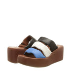 Women's Högl 3-102520-3999 Dune Soft Leather Wedge Mules - Sky Multi
