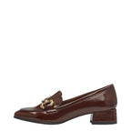 Women's Tamaris 1-24316-43 Trotteur Patent Loafer Shoes K 15 - Cognac