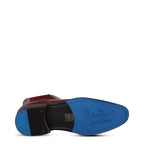 Men's AMEN Brogue Leather Chelsea Boots - Wine