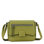 Women's Long & Son Cross Body & Shoulder Hand Bag S-082 - Green