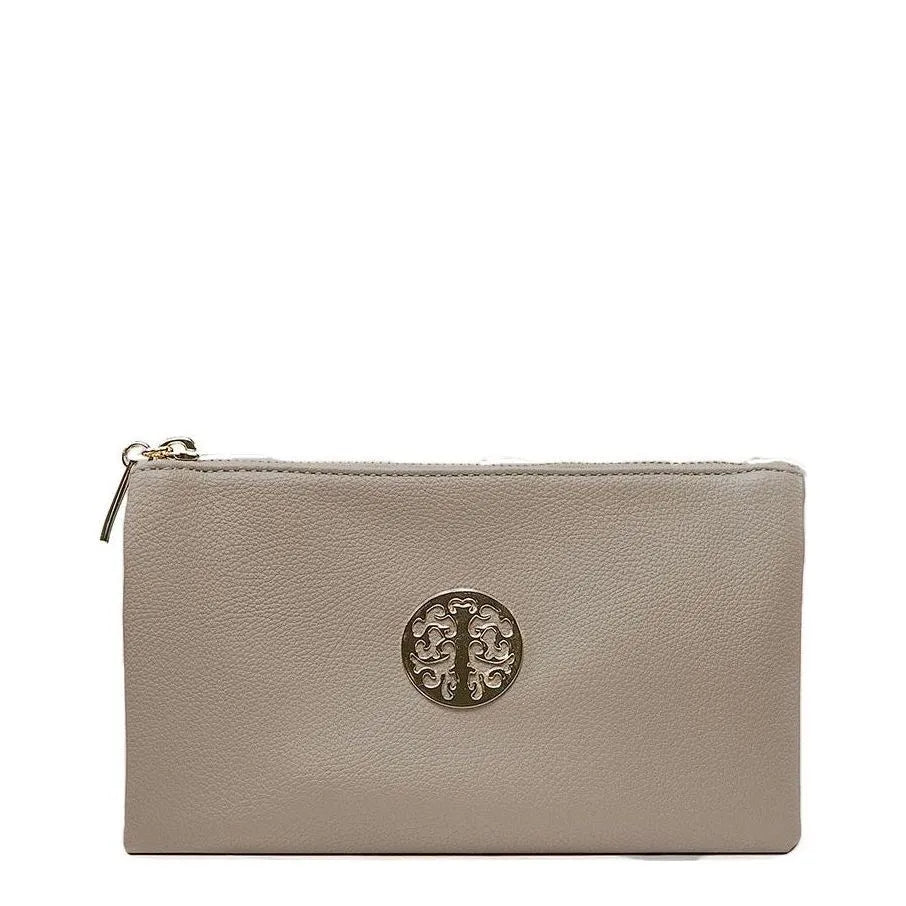 Women's Long & Son Small Clutch, Wristlet, Shoulder ,Cross-Body Bags 3141- Dark Grey
