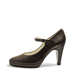 Women's EYE Mary Jane High Heel Leather Shoes F 104 - Brown