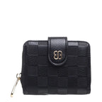 Women's Bessie Small Checkerboard Wallets BP1390 - Black