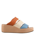 Women's Högl 3-102520-4499 Dune Soft Leather Wedge Mules - Apricot Multi
