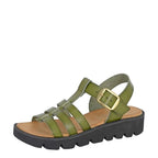 Women's Cipriata Azia Halter Back Wedge Sandals - Green
