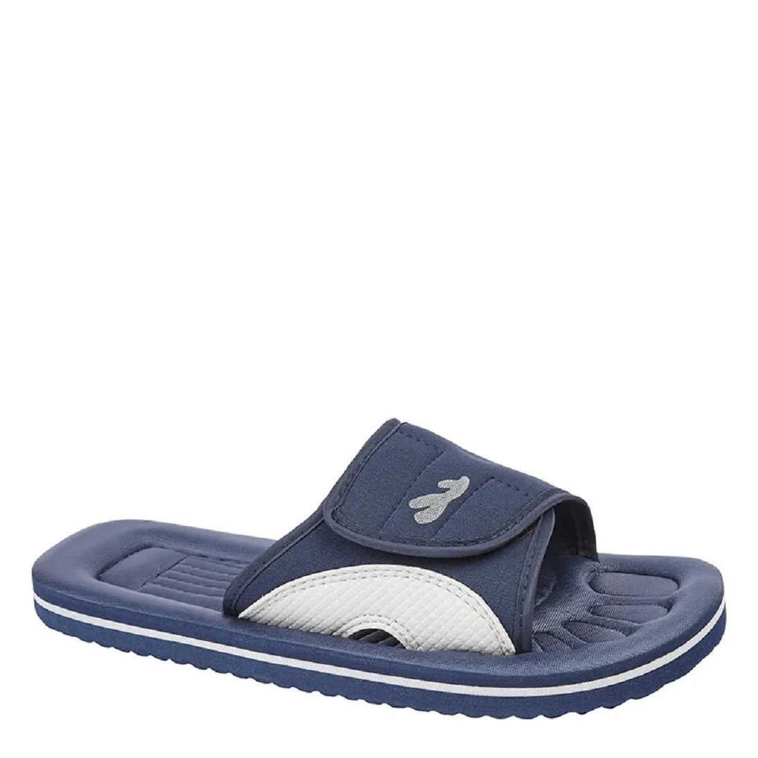 Men's PDQ Surfer Velcro Strap Beach Flip Flops - Navy