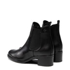 Women's Tamaris 1-25040-27 Block Heel Leather Chelsea Boots K 10 - Black