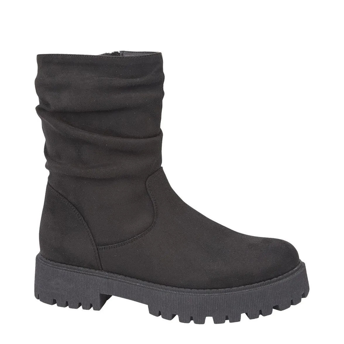 Women's Emma Boots Chunky Luisa Slouch Ankle Boots - Black