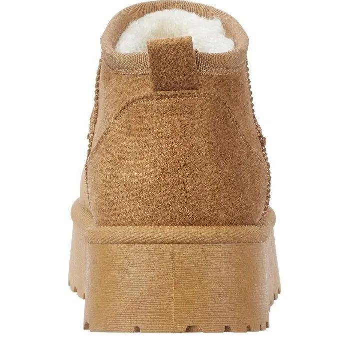 Women's Shoes By Emma Colleen Low Cut Platform Mini Boots - Tan