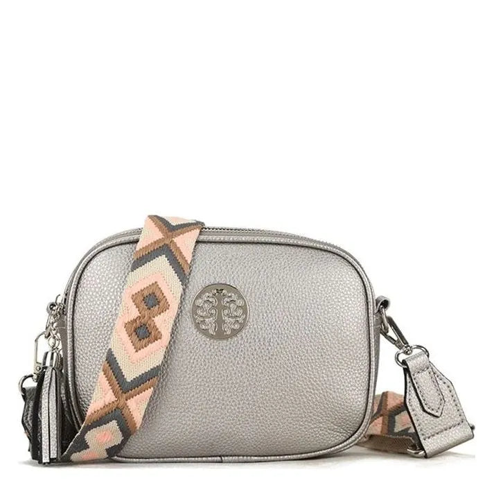 Women's Long & Son Medium Shoulder & Cross-Body Bags 32227 - Pewter