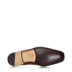 Men's VITELO Croc Print Leather Slip On Shoes TS 11- Tan
