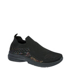 Women's Urban Jacks Appletini Lightweight Slip-On Pump Trainers - Black