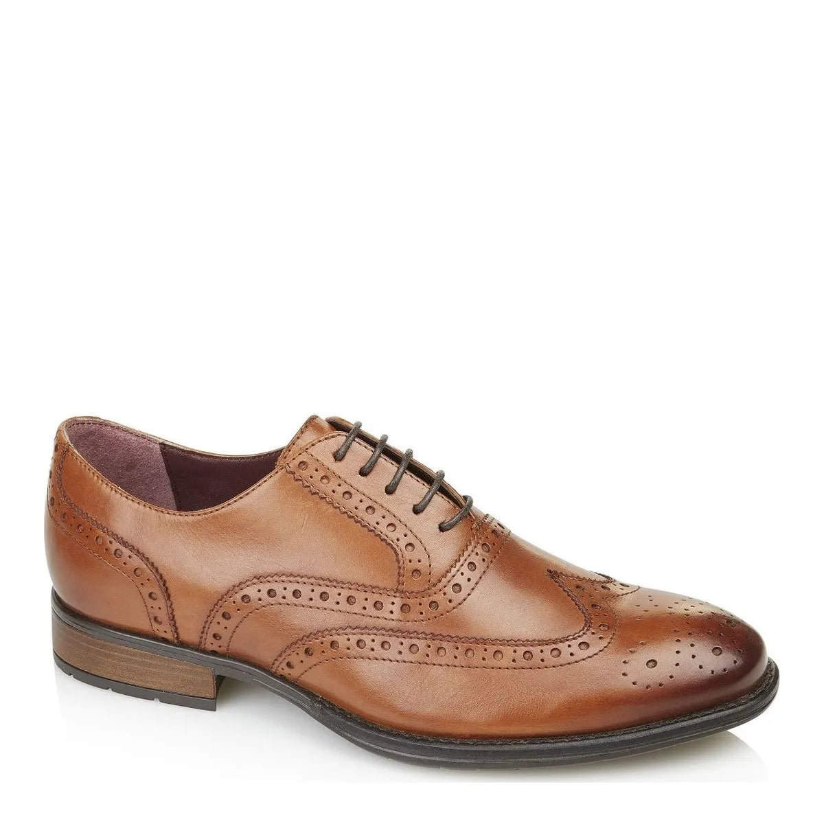 Men's Catesby Harry 20860 Brogue Leather Lace-Up Shoes - Tan