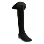 Women's EYE Over The Knee Leather Riding Boots J 8 - Black Suede