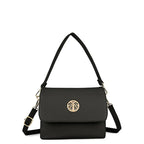 Women's Long & Son Medium Cross Body and Shoulder Bag 23362 - Black